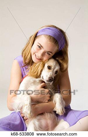 Stock Photo - dog and girl, 10. Fotosearch