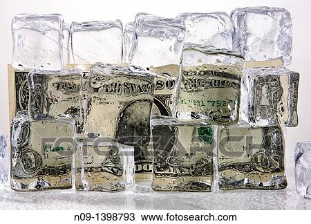Dollar and ice cubes View Large Photo Image Stock Image - Dollar and ice cubes. Fotosearch