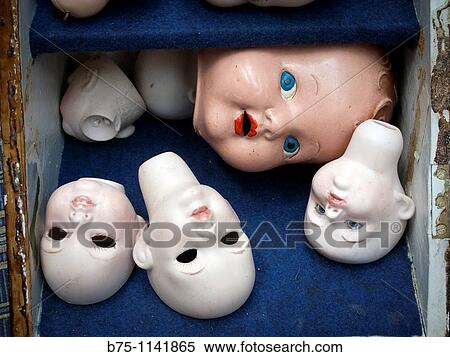 Dolls?? heads View Large Photo Image Stock Photography - Dolls?? heads. Fotosearch
