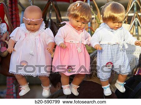 Stock Photo - Dolls, Santa Lucia fair, Zumarraga, Urretxu, Gipuzkoa, Basque Country. Fotosearch