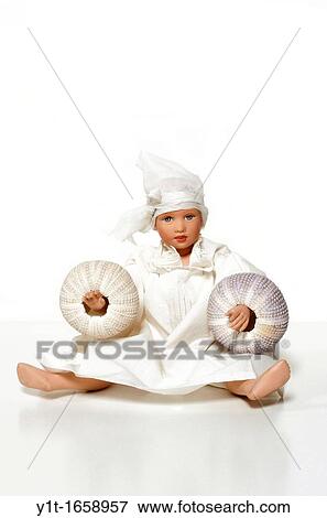 dolly with two conches View Large Photo Image Stock Photo - dolly with two conches. Fotosearch