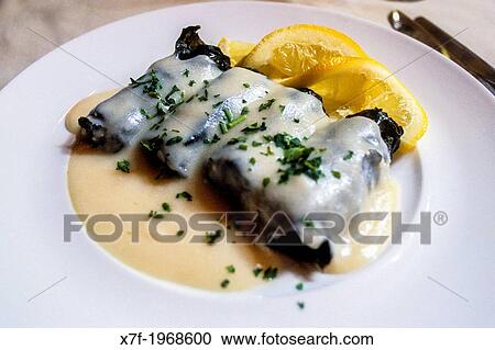 Dolmades. Restaurant Epmeion. Pandrossou street, 15, Athens, Greece, Europe. View Large Photo Image Stock Image - Dolmades. Restaurant Epmeion. Pandrossou street, 15, Athens, Greece, Europe.. Fotosearch