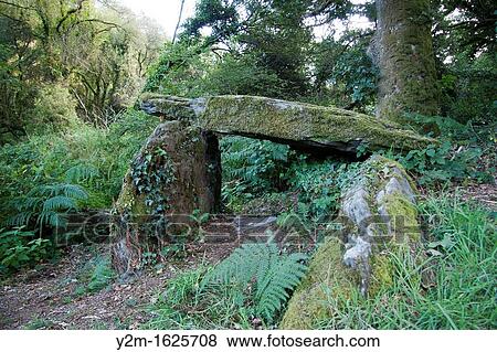 Dolmen in Brittany, Finist? re, France. Celtic scene View Large Photo Image Stock Photo - Dolmen in Brittany, Finist? re, France. Celtic scene. Fotosearch