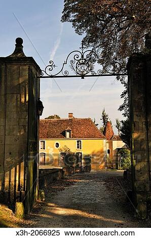 Stock Photography - Domaine de Villeray estate, village of Villeray, Commune of Condeau, Orne department, Lower Normandy region, France, Western Europe.. Fotosearch