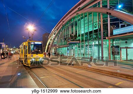 Stock Photo - Dome above roundabout of General Jerzy Zietek, Katowice, Poland, Europe. Fotosearch