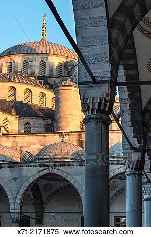 Domes and arches of the Blue Mosque, Sultanahmet, Istanbul, Turkey. View Large Photo Image Stock Photography - Domes and arches of the Blue Mosque, Sultanahmet, Istanbul, Turkey.. Fotosearch