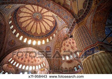 Domes of Blue Mosque Sultan Ahmed mosque, Sultanahmet, Istanbul Turkey View Large Photo Image Stock Image - Domes of Blue Mosque Sultan Ahmed mosque, Sultanahmet, Istanbul Turkey. Fotosearch