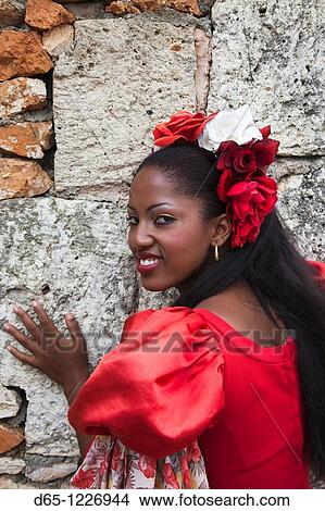Dominican Republic, La Romana, Altos de Chavon, Dominican female dancer in costume, R, MR-DRE-09-07 View Large Photo Image Picture - Dominican Republic, La Romana, Altos de Chavon, Dominican female dancer in costume, R, MR-DRE-09-07. Fotosearch