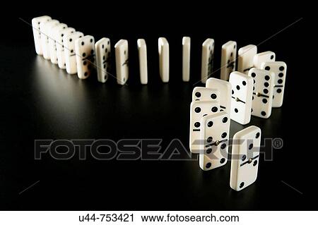 Domino over black background View Large Photo Image Stock Image - Domino over black background. Fotosearch