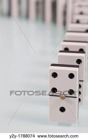 Picture - Dominoes on the table.. Fotosearch