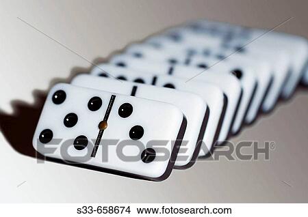 Picture - Dominoes.. Fotosearch