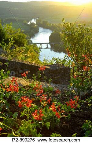 Domme, Perigord. Dordogne, Aquitaine, France View Large Photo Image Stock Photograph - Domme, Perigord. Dordogne, Aquitaine, France. Fotosearch