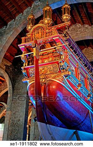 Don Juan from Austria's royal galley, Royal Shipyards, Maritime Museum, Barcelona, Catalonia, Spain. View Large Photo Image Stock Image - Don Juan from Austria's royal galley, Royal Shipyards, Maritime Museum, Barcelona, Catalonia, Spain.. Fotosearch