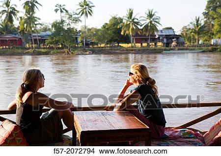 Don Khon island in the Mekong River, 4000 Islands in Southern Laos. View Large Photo Image Picture - Don Khon island in the Mekong River, 4000 Islands in Southern Laos.. Fotosearch