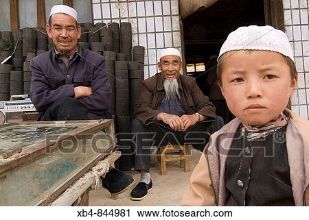 Dongxiang people, Gansu province, China View Large Photo Image Stock Image - Dongxiang people, Gansu province, China. Fotosearch
