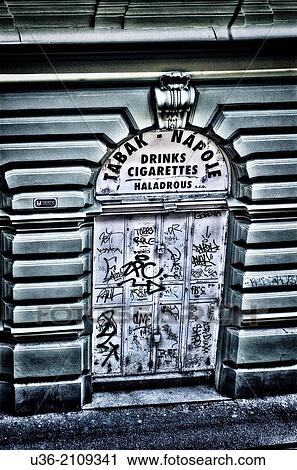 Stock Image - Door in Prague, Czech Republic.. Fotosearch