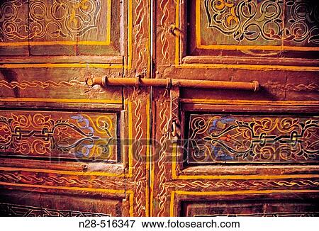 Stock Photo - Door. Morocco.. Fotosearch