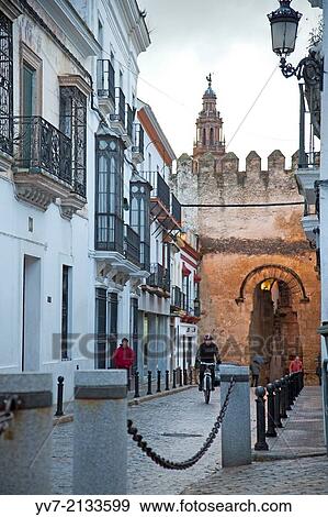 Stock Photo - ""Door of Seville"". Carmona, Seville, Andalusia, Spain, Europe. ". Fotosearch