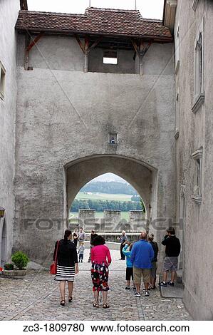 Door of the medieval village of Gruy? res, Fribourg, Switzerland. View Large Photo Image Stock Image - Door of the medieval village of Gruy? res, Fribourg, Switzerland.. Fotosearch