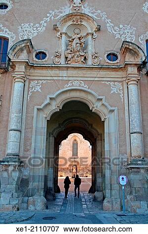 Door, Santes Creus Monastery, Catalonia, Spain View Large Photo Image Stock Photo - Door, Santes Creus Monastery, Catalonia, Spain. Fotosearch