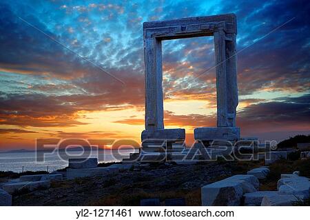 Doorway of the ruins of the Temple of Apollo Naxos, Greek Cyclades Islands View Large Photo Image Stock Image - Doorway of the ruins of the Temple of Apollo Naxos, Greek Cyclades Islands. Fotosearch