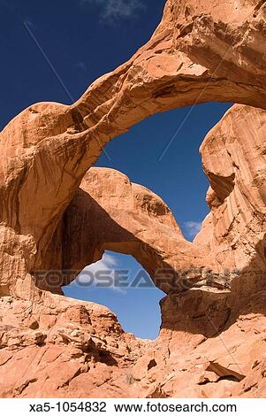 Double Arch, Arches National Park, Utah, USA View Large Photo Image Stock Image - Double Arch, Arches National Park, Utah, USA. Fotosearch