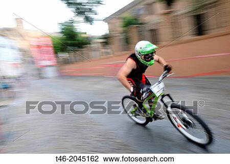 Downhill bike for the city of Toledo. View Large Photo Image Stock Image - Downhill bike for the city of Toledo.. Fotosearch