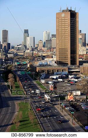 Downtown from Jacques Cartier Bridge, Montreal, Quebec, Canada View Large Photo Image Stock Photo - Downtown from Jacques Cartier Bridge, Montreal, Quebec, Canada. Fotosearch