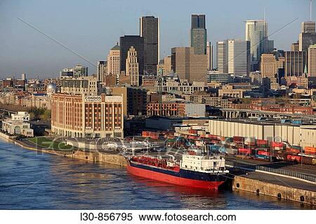 Downtown from Jacques Cartier Bridge, Montreal, Quebec, Canada View Large Photo Image Stock Photography - Downtown from Jacques Cartier Bridge, Montreal, Quebec, Canada. Fotosearch