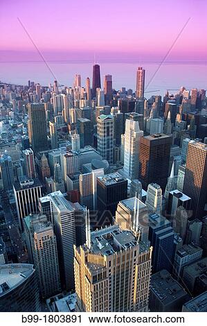 DOWNTOWN LOOP SKYLINE CHICAGO ILLINOIS USA View Large Photo Image Stock Image - DOWNTOWN LOOP SKYLINE CHICAGO ILLINOIS USA. Fotosearch
