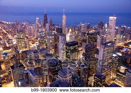 DOWNTOWN LOOP SKYLINE CHICAGO ILLINOIS USA View Large Photo Image Stock Image - DOWNTOWN LOOP SKYLINE CHICAGO ILLINOIS USA. Fotosearch
