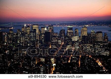 Downtown Manhattan from the Empire State Building, New York City, USA View Large Photo Image Stock Image - Downtown Manhattan from the Empire State Building, New York City, USA. Fotosearch