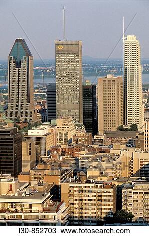 Downtown Montreal from Jacques Cartier Bridge, Quebec, Canada View Large Photo Image Stock Image - Downtown Montreal from Jacques Cartier Bridge, Quebec, Canada. Fotosearch
