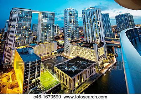 Downtown skyline, Miami, Florida, USA. View Large Photo Image Stock Image - Downtown skyline, Miami, Florida, USA.. Fotosearch
