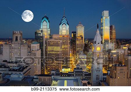 DOWNTOWN SKYLINE PHILADELPHIA PENNSYLVANIA USA. View Large Photo Image Stock Photography - DOWNTOWN SKYLINE PHILADELPHIA PENNSYLVANIA USA.. Fotosearch