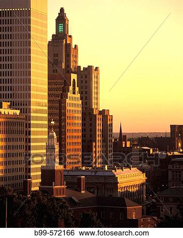 Downtown skyline, Providence, Rhode Island, USA View Large Photo Image Stock Photograph - Downtown skyline, Providence, Rhode Island, USA. Fotosearch