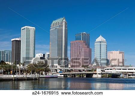 Downtown skyline, Tampa city, Florida, USA View Large Photo Image Stock Photography - Downtown skyline, Tampa city, Florida, USA. Fotosearch