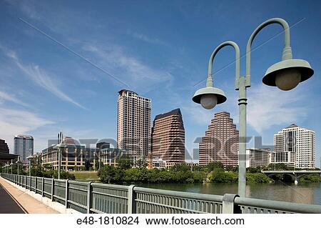 DOWNTOWN SKYLINE TOWN LAKE AUSTIN TEXAS USA View Large Photo Image Picture - DOWNTOWN SKYLINE TOWN LAKE AUSTIN TEXAS USA. Fotosearch