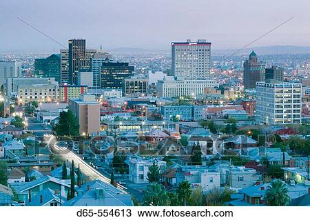 Downtown View from Scenic Drive. El Paso. Texas, USA. View Large Photo Image Stock Image - Downtown View from Scenic Drive. El Paso. Texas, USA.. Fotosearch