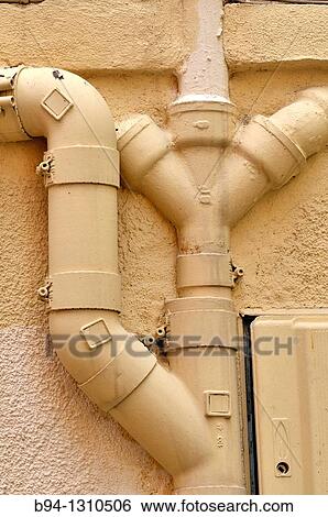 Stock Photograph - Drain pipes. Fotosearch