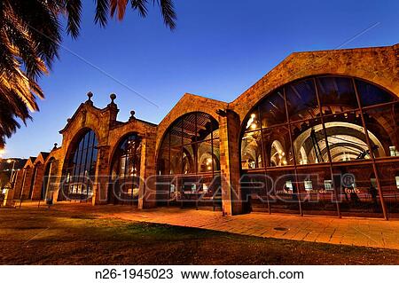 Stock Image - Drassanes. XIIIth to XVth century. Gothic. Maritime museum. Barcelona.. Fotosearch