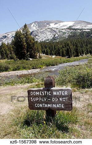 Drinking water, Yosemite National Park, California, Usa View Large Photo Image Stock Photo - Drinking water, Yosemite National Park, California, Usa. Fotosearch