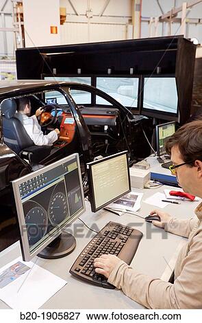 Driving Simulator Test Validation of eco-driving systems, platooning systems road trains, driver behavior to different types of situations acoustic, visual or vibro-tactile View Large Photo Image Stock Photo - Driving Simulator Test Validation of eco-driving systems, platooning systems road trains, driver behavior to different types of situations acoustic, visual or vibro-tactile. Fotosearch