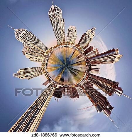 Stock Photograph - dubai marina. Fotosearch