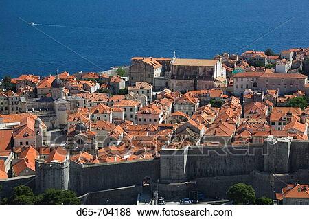 Dubrovnik. Croatia View Large Photo Image Stock Photo - Dubrovnik. Croatia. Fotosearch