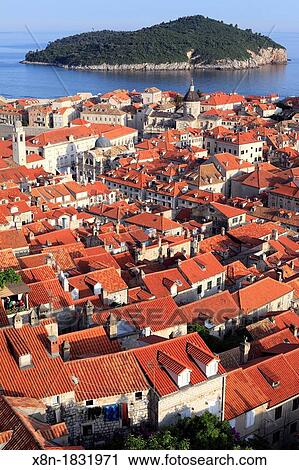 Dubrovnik, Dalmatia, Croatia View Large Photo Image Stock Image - Dubrovnik, Dalmatia, Croatia. Fotosearch