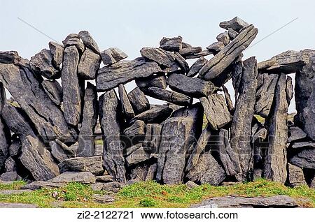 Dun Aengus is a prehistoric fort, 1100-500 BC, detail of wall. Inishmore, Aran Islands, Republic of Ireland View Large Photo Image Stock Image - Dun Aengus is a prehistoric fort, 1100-500 BC, detail of wall. Inishmore, Aran Islands, Republic of Ireland. Fotosearch