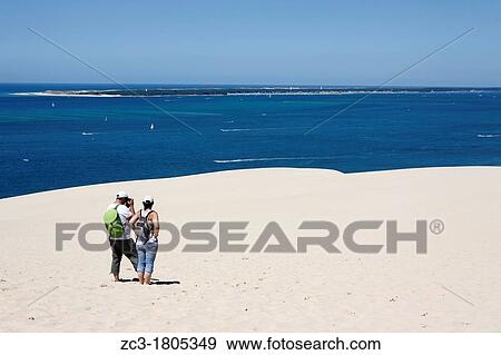 Dune du Pyla, Gironde, Aquitaine, France. View Large Photo Image Stock Photo - Dune du Pyla, Gironde, Aquitaine, France.. Fotosearch