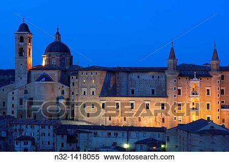 Duomo cathedral and Ducal Palace, Urbino, Marche, Italy View Large Photo Image Stock Photography - Duomo cathedral and Ducal Palace, Urbino, Marche, Italy. Fotosearch