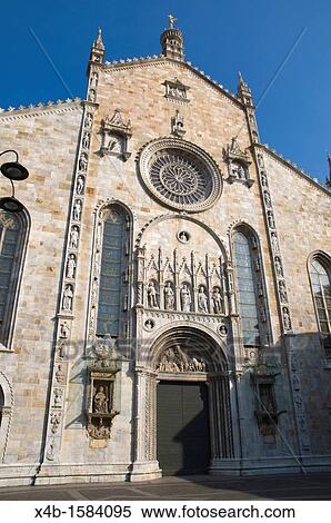 Duomo di Como church at Piazza del Duomo square Como town Lombardy region Italy Europe View Large Photo Image Stock Photography - Duomo di Como church at Piazza del Duomo square Como town Lombardy region Italy Europe. Fotosearch